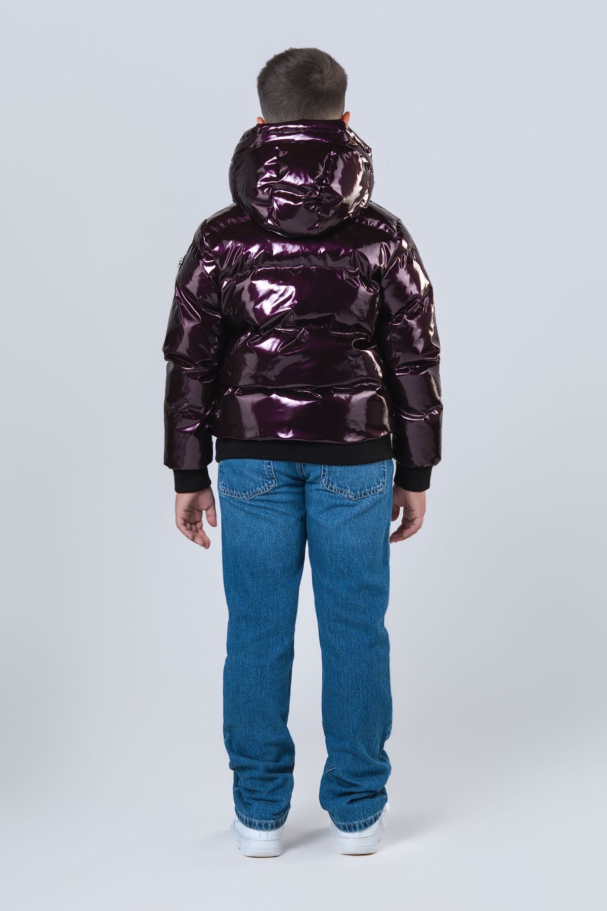 Kids' UNISEX Chickadee Coat - Glossy Purple