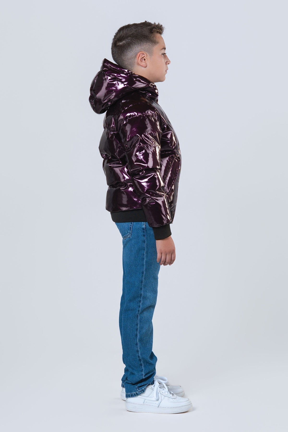 Kids' UNISEX Chickadee Coat - Glossy Purple