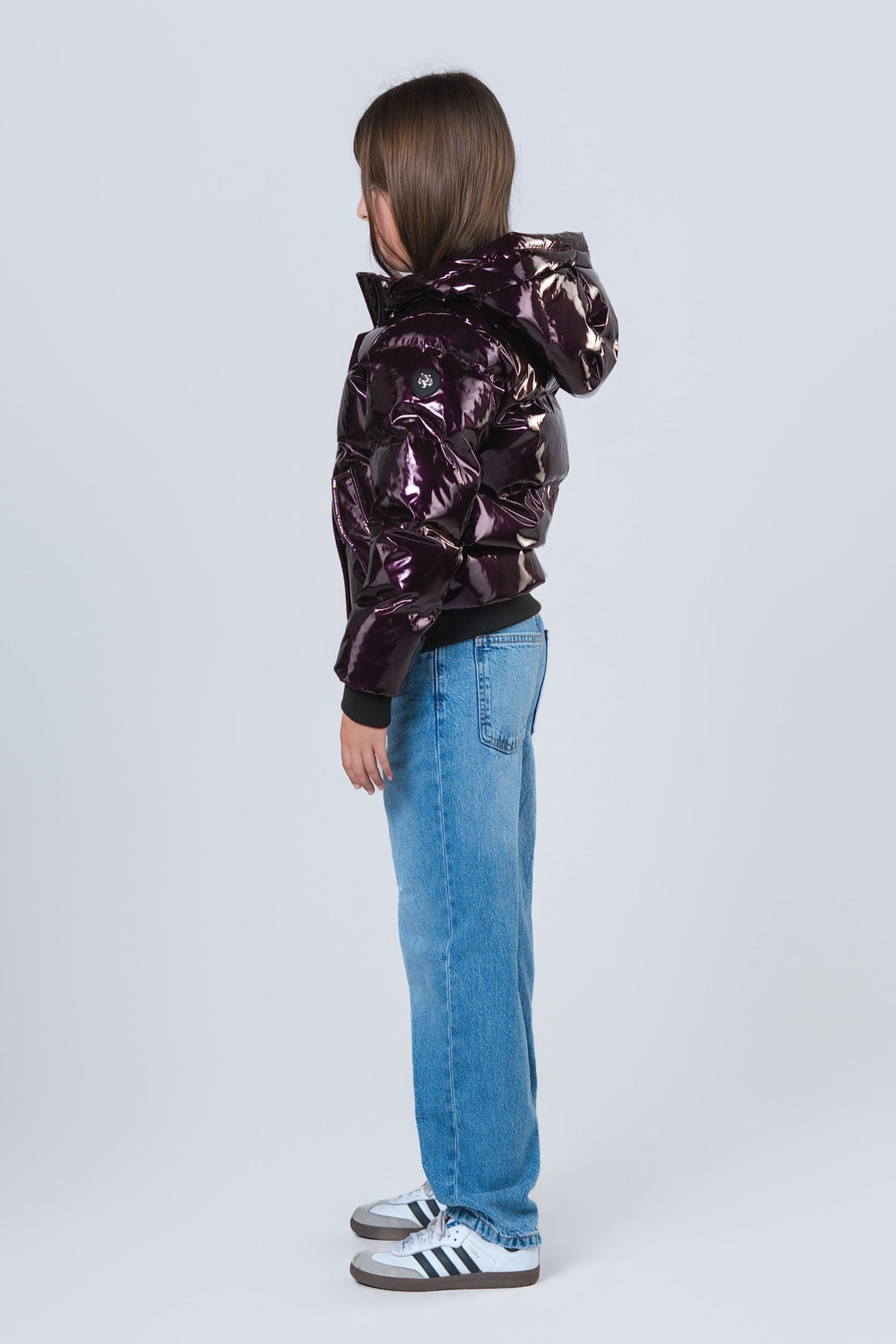 Kids' UNISEX Chickadee Coat - Glossy Purple