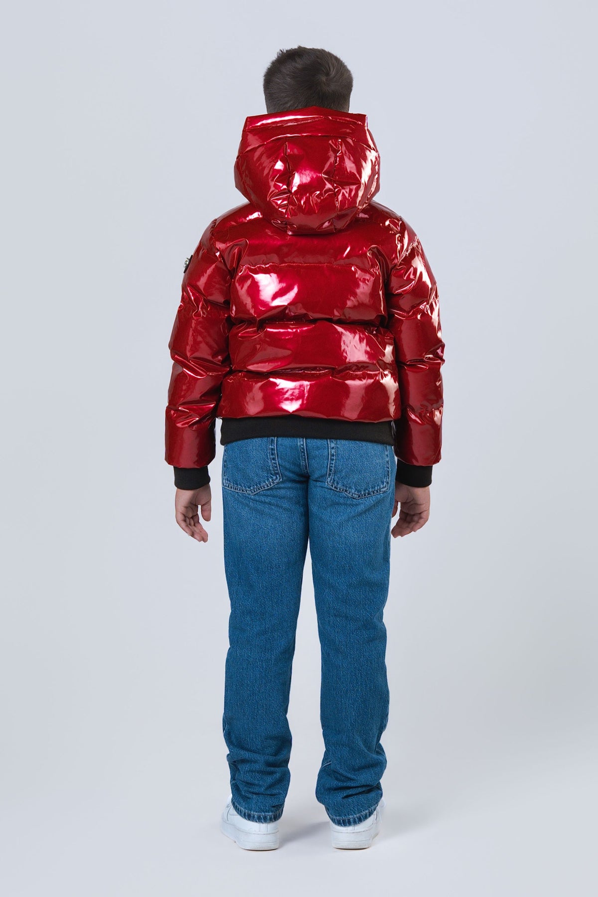 Kids' UNISEX Chickadee Coat - Glossy Red