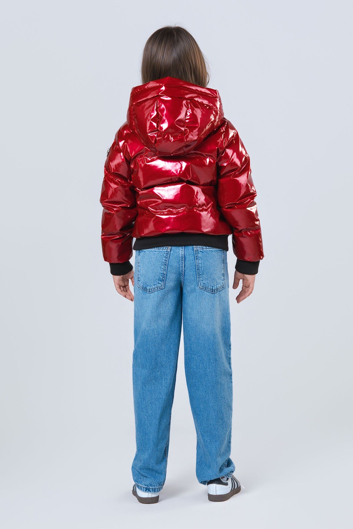 Kids' UNISEX Chickadee Coat - Glossy Red