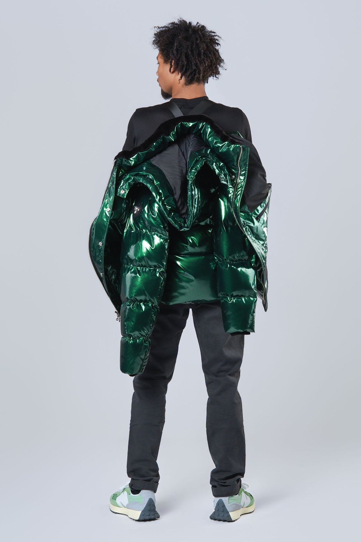 Men's Bumnester 3/4 Coat - Glossy Green