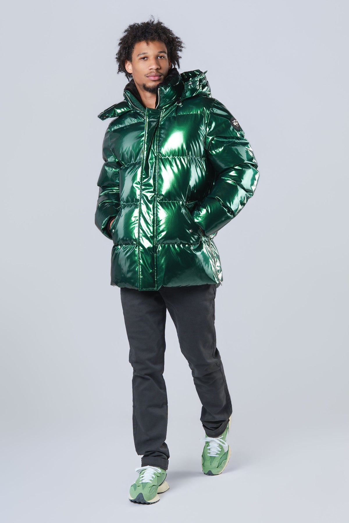 Men's Bumnester 3/4 Coat - Glossy Green