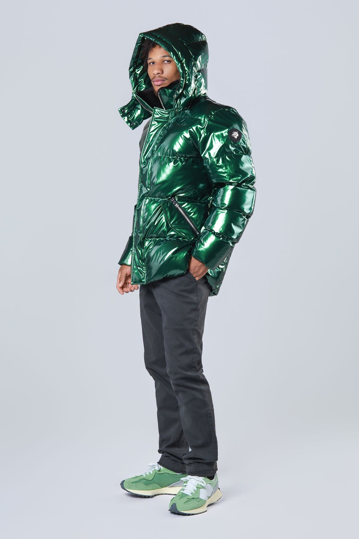 Men's Bumnester 3/4 Coat - Glossy Green