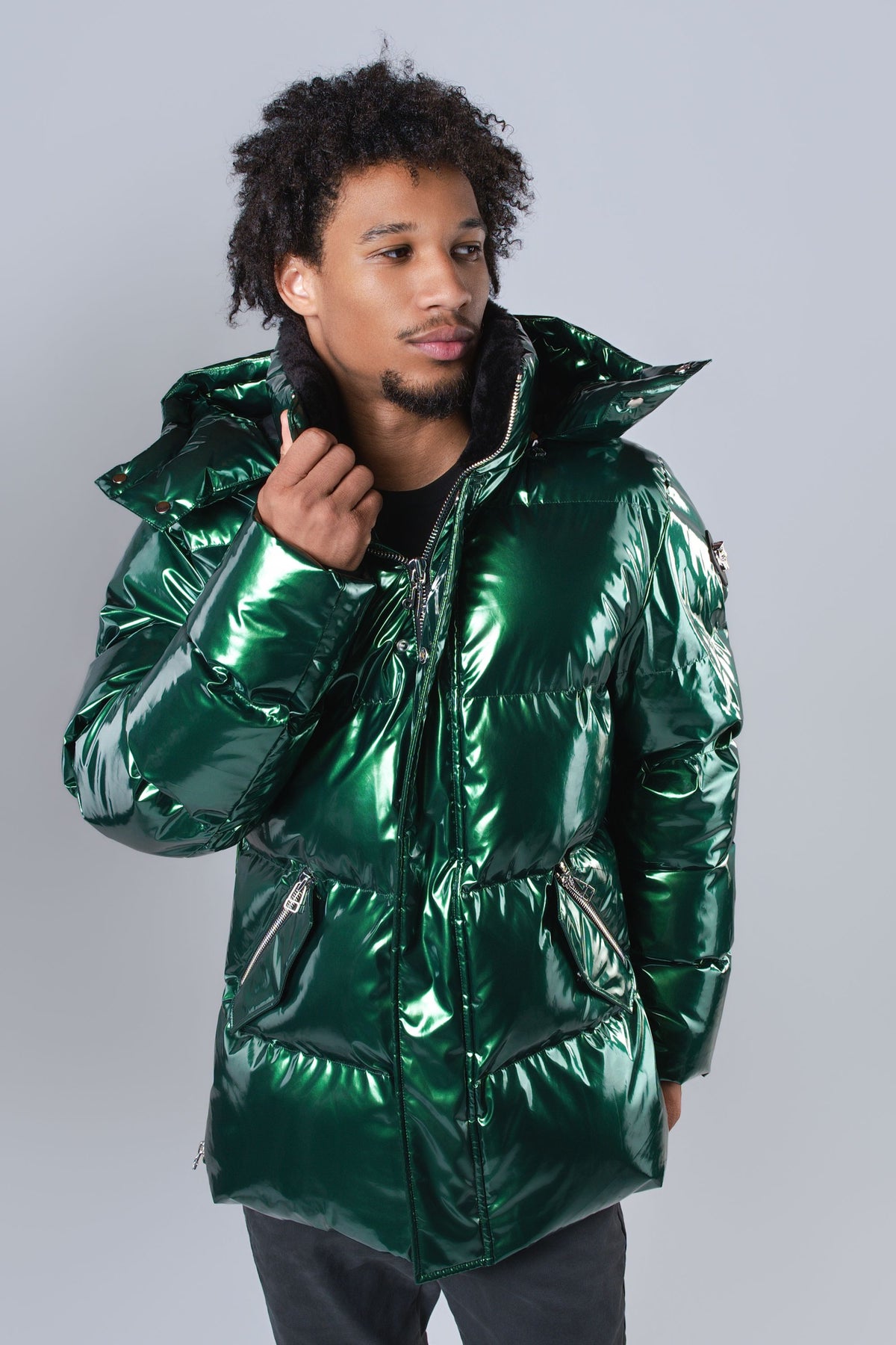 Men's Bumnester 3/4 Coat - Glossy Green