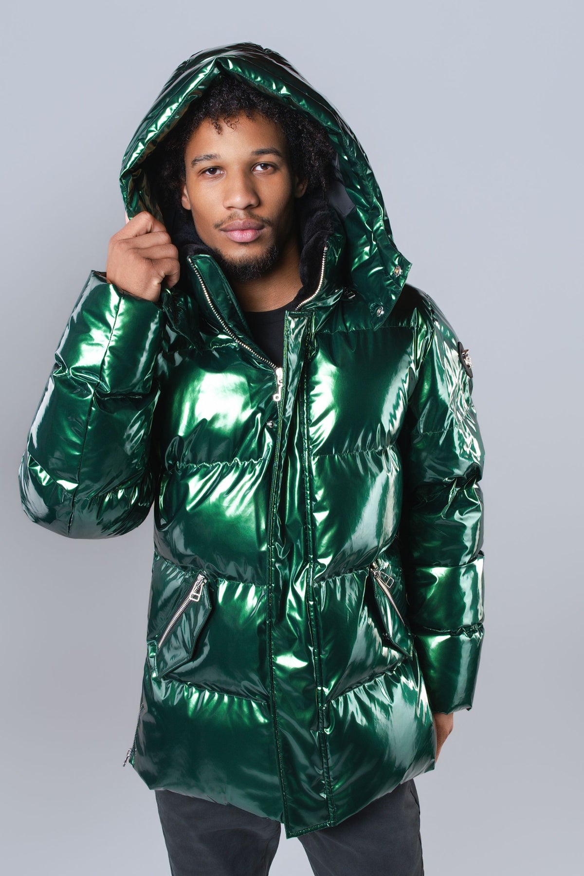 Men's Bumnester 3/4 Coat - Glossy Green
