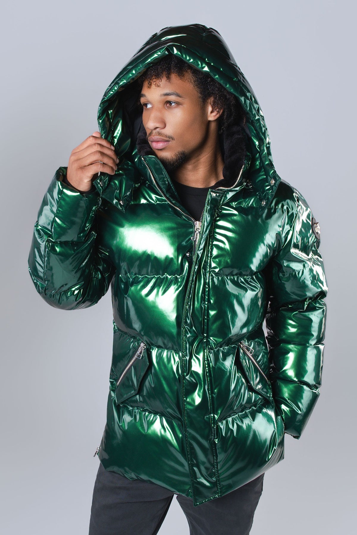 Men's Bumnester 3/4 Coat - Glossy Green