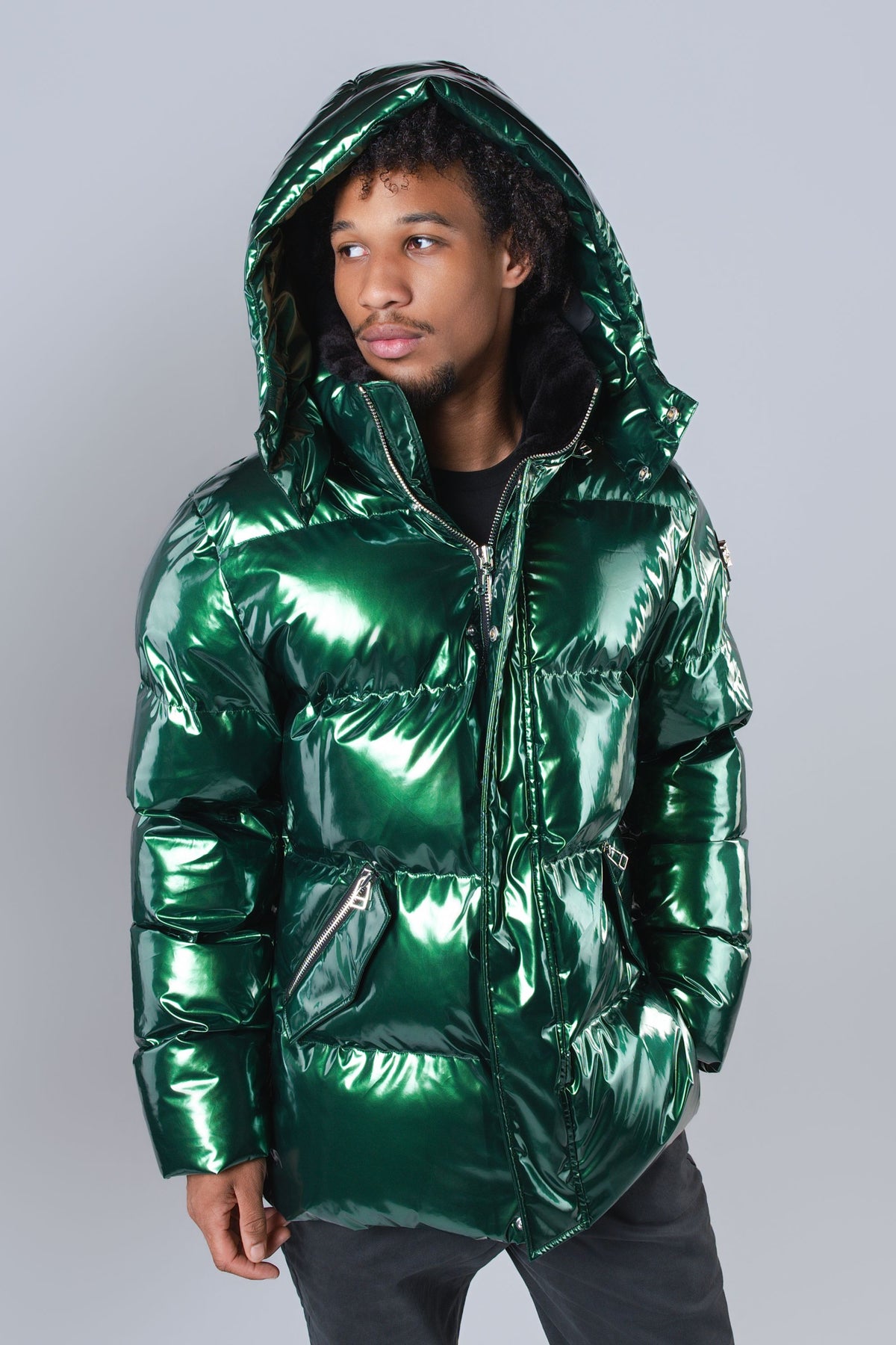 Men's Bumnester 3/4 Coat - Glossy Green