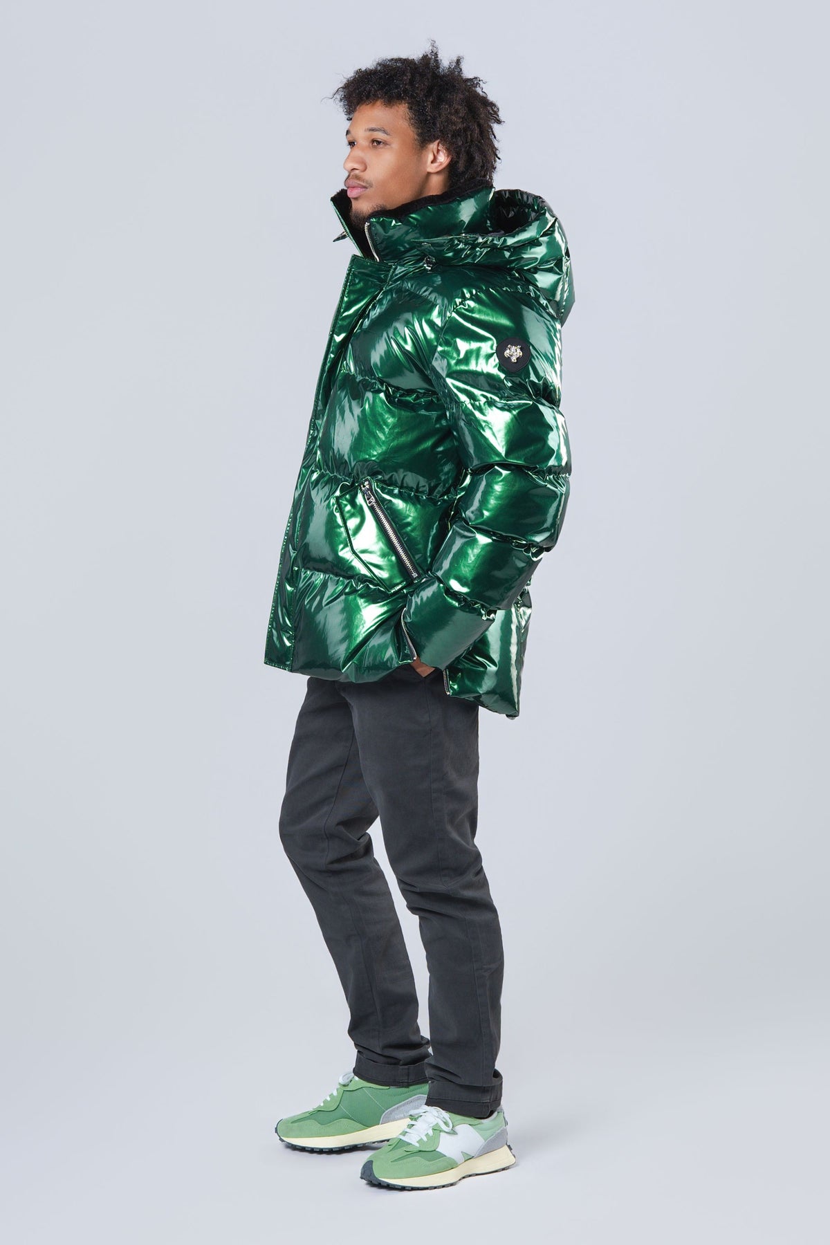 Men's Bumnester 3/4 Coat - Glossy Green