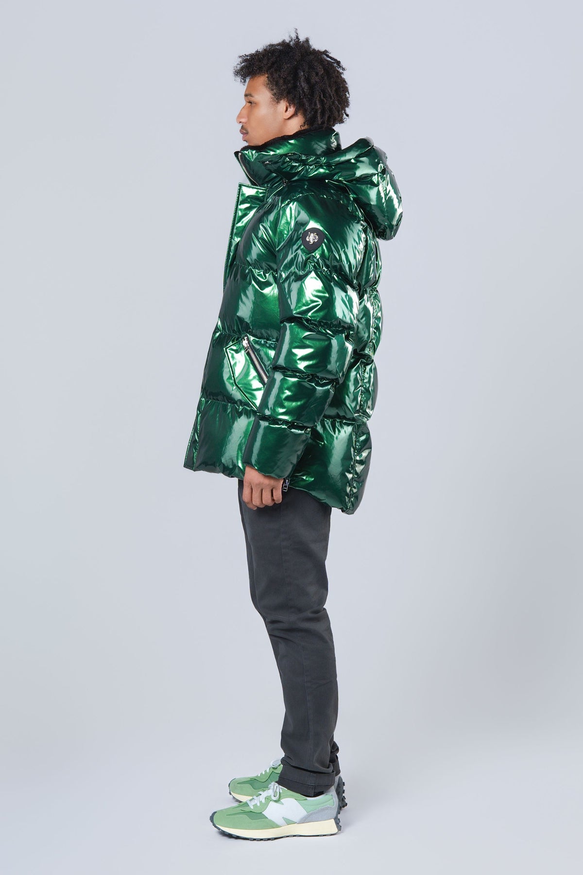 Men's Bumnester 3/4 Coat - Glossy Green