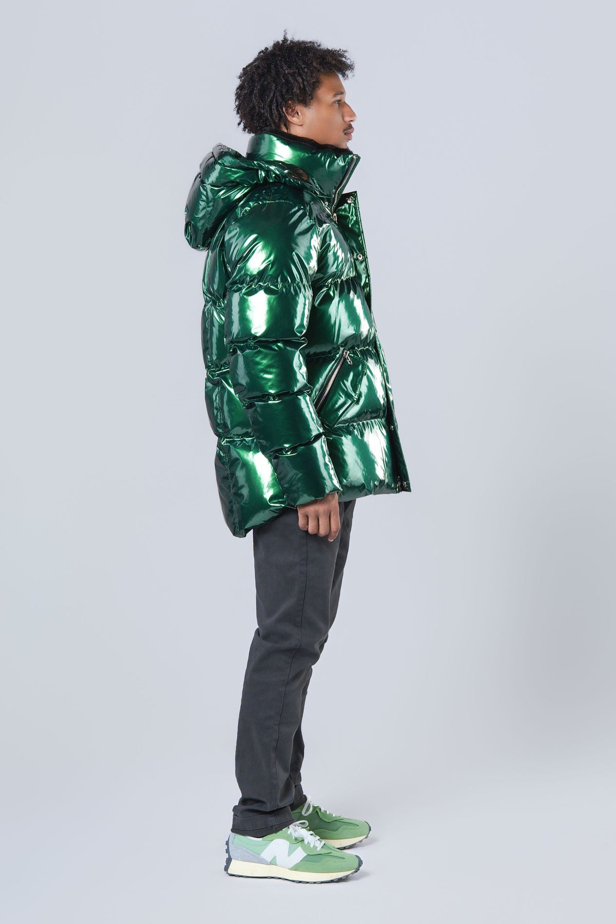 Men's Bumnester 3/4 Coat - Glossy Green