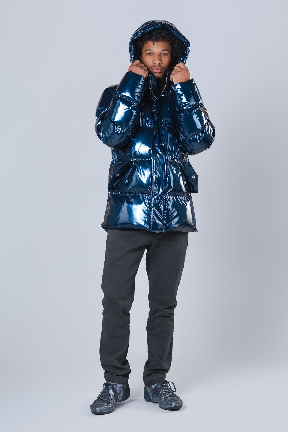 Men's Bumnester 3/4 Coat - Glossy Navy