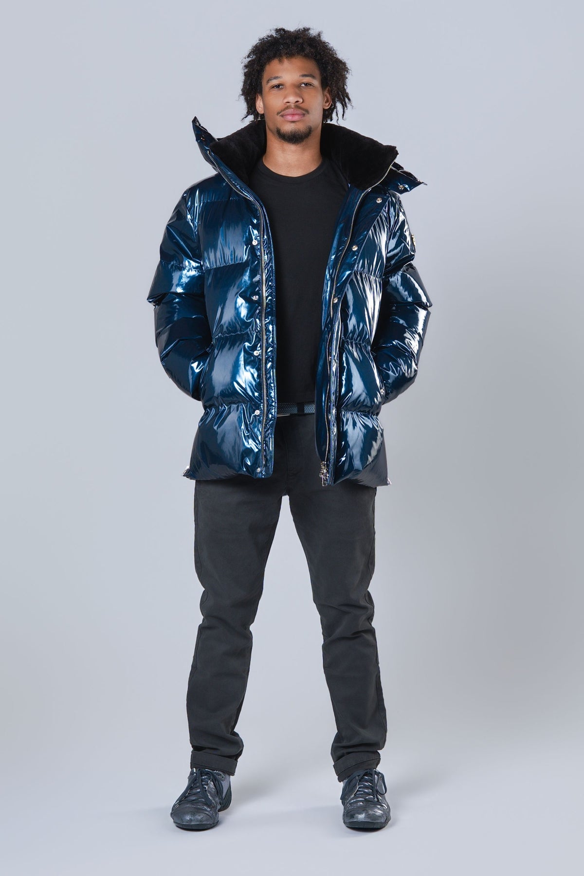 Men's Bumnester 3/4 Coat - Glossy Navy