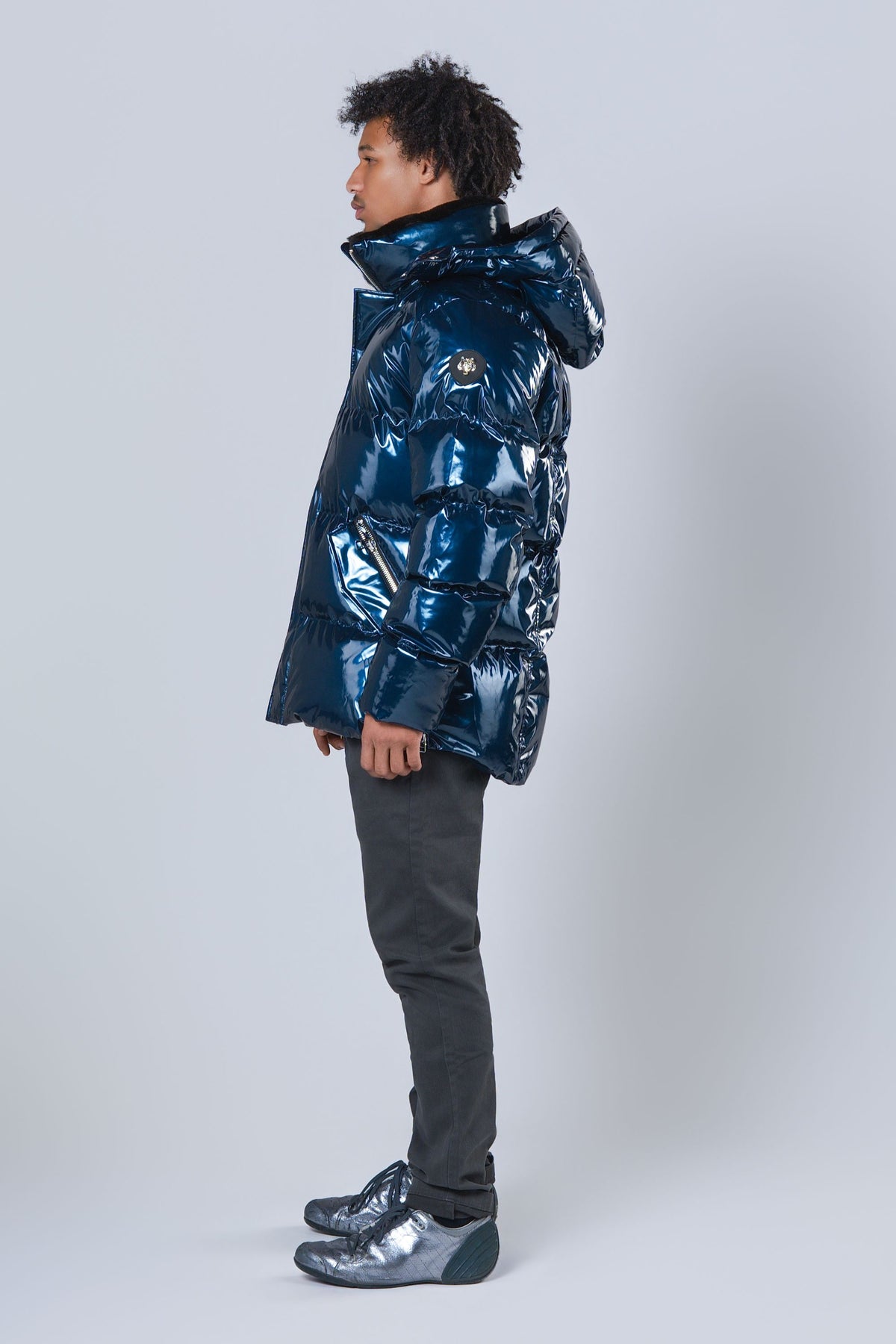 Men's Bumnester 3/4 Coat - Glossy Navy