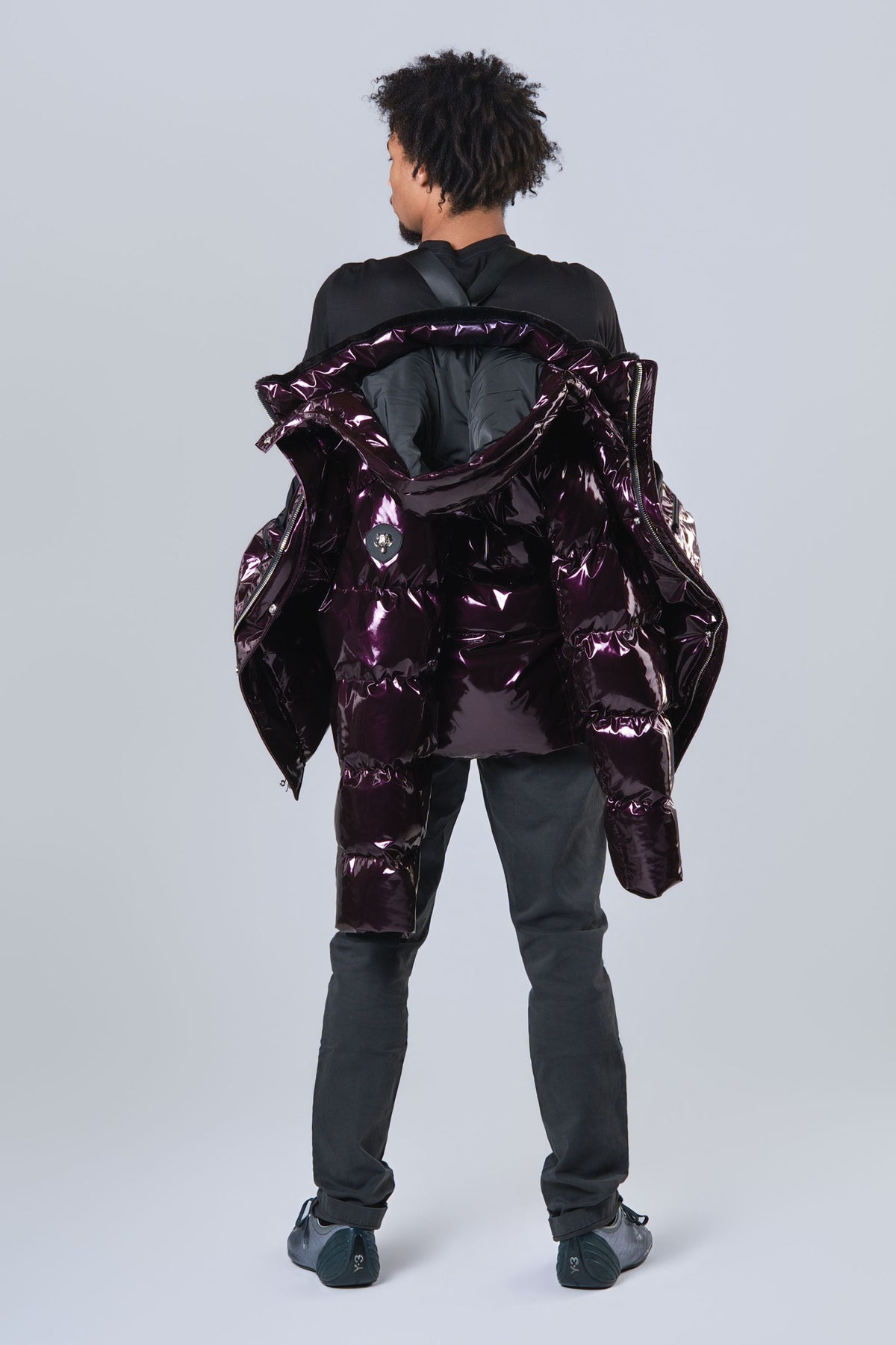 Men's Bumnester 3/4 Coat - Glossy Purple