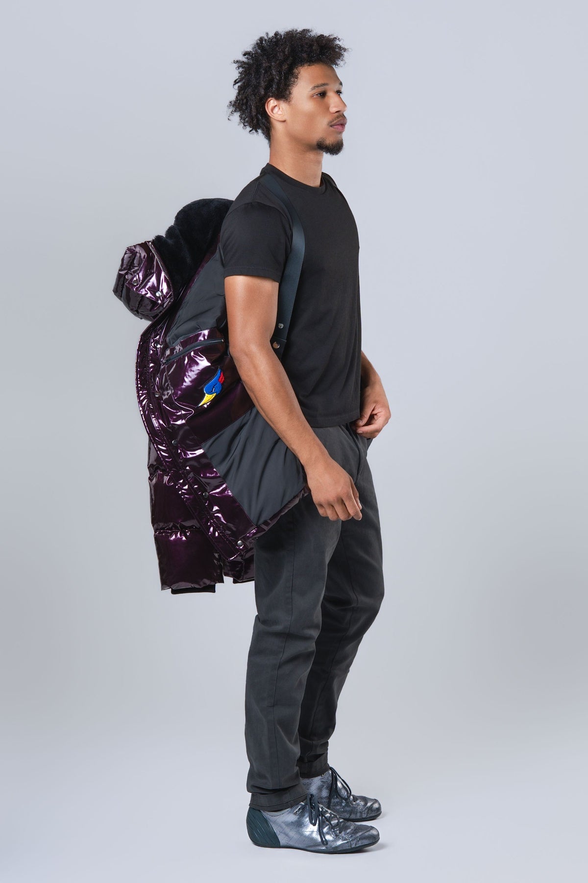 Men's Bumnester 3/4 Coat - Glossy Purple