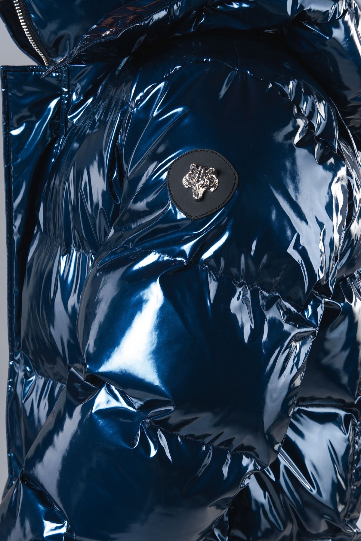 Men's Penguin Long Coat - Glossy Navy