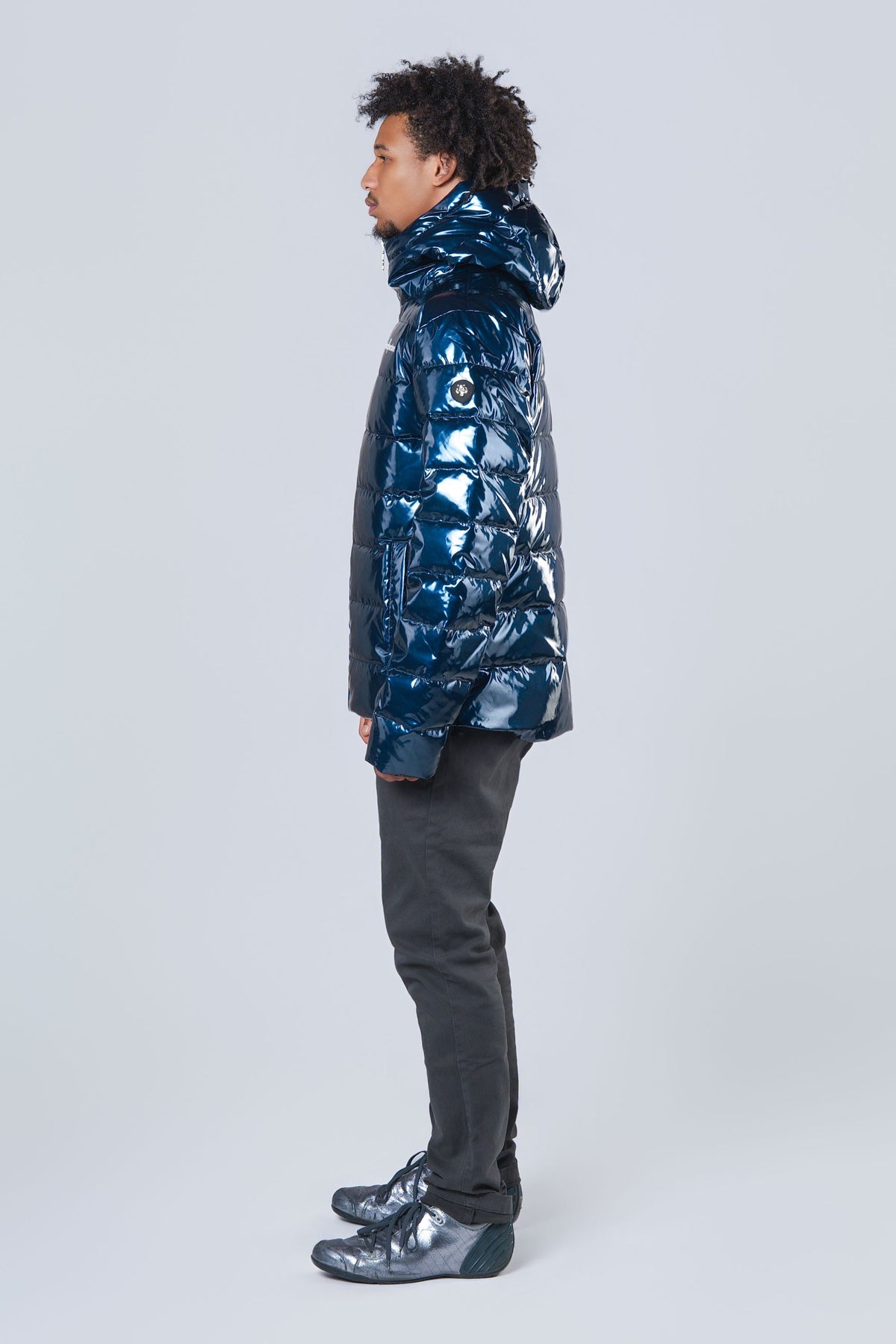 Men's Medium Weight Sparrow Coat - Glossy Navy