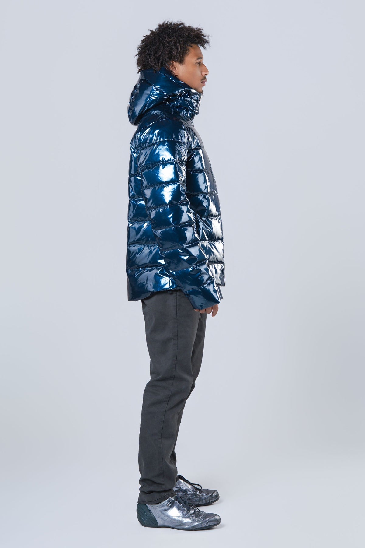 Men's Medium Weight Sparrow Coat - Glossy Navy