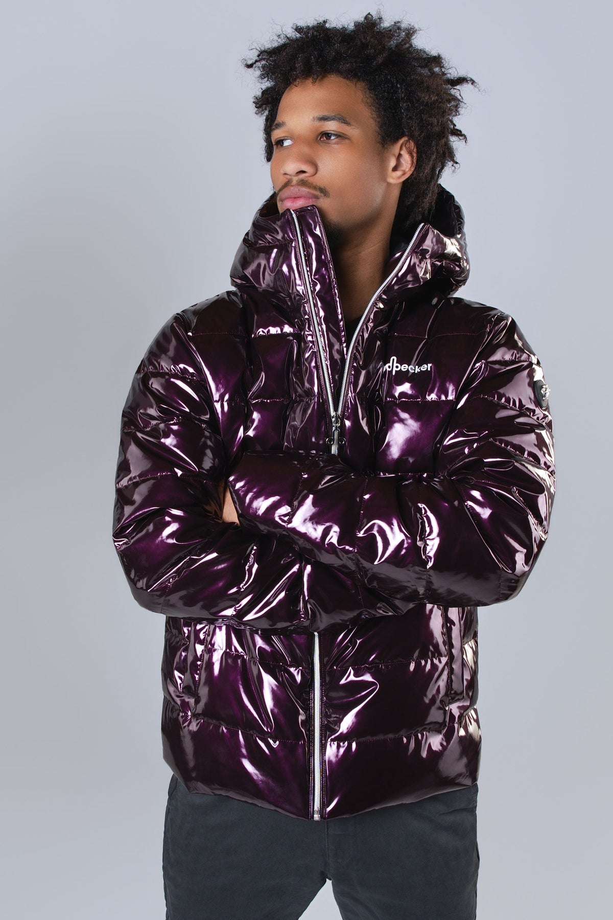 Men's Medium Weight Sparrow Coat - Glossy Purple