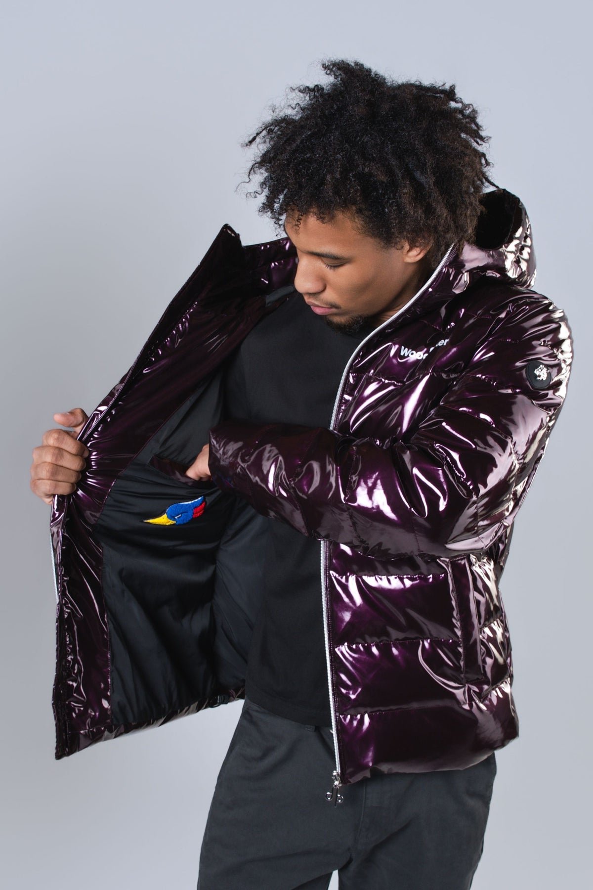 Men's Medium Weight Sparrow Coat - Glossy Purple