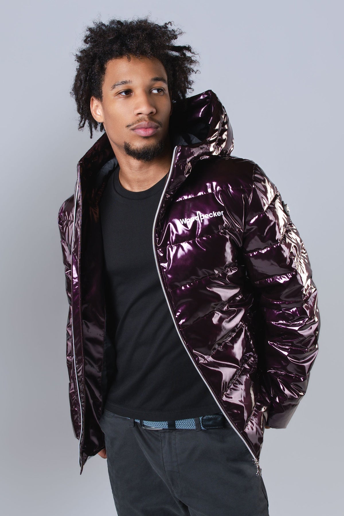 Men's Medium Weight Sparrow Coat - Glossy Purple