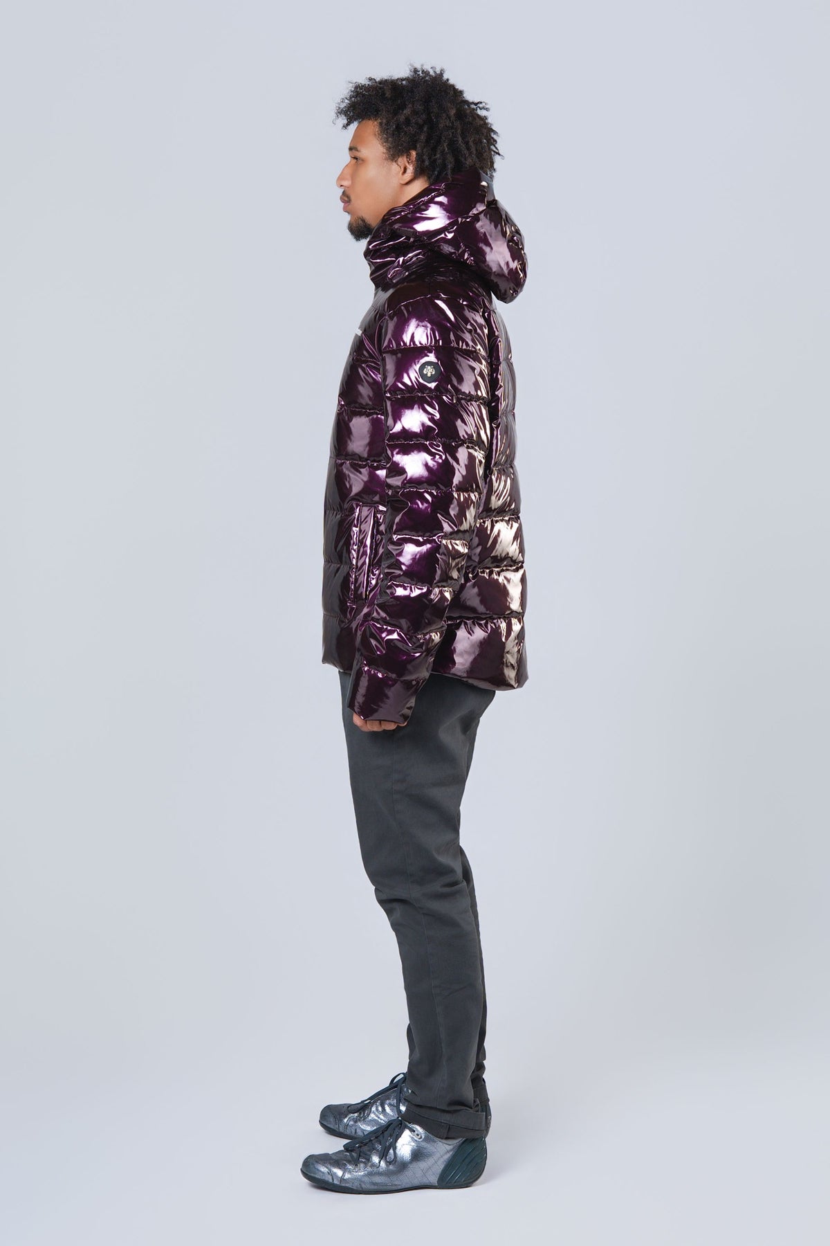 Men's Medium Weight Sparrow Coat - Glossy Purple