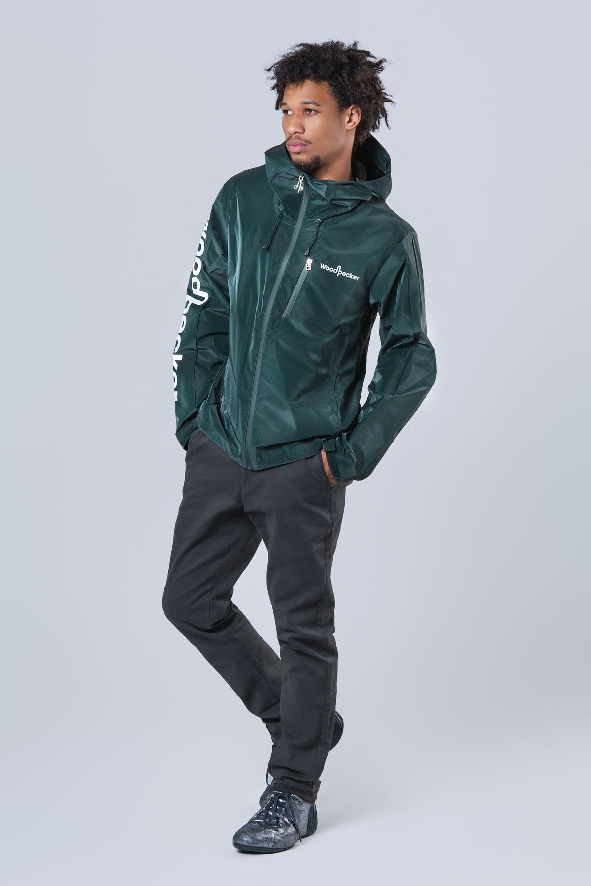Men's Wind Shell - Green Diamond