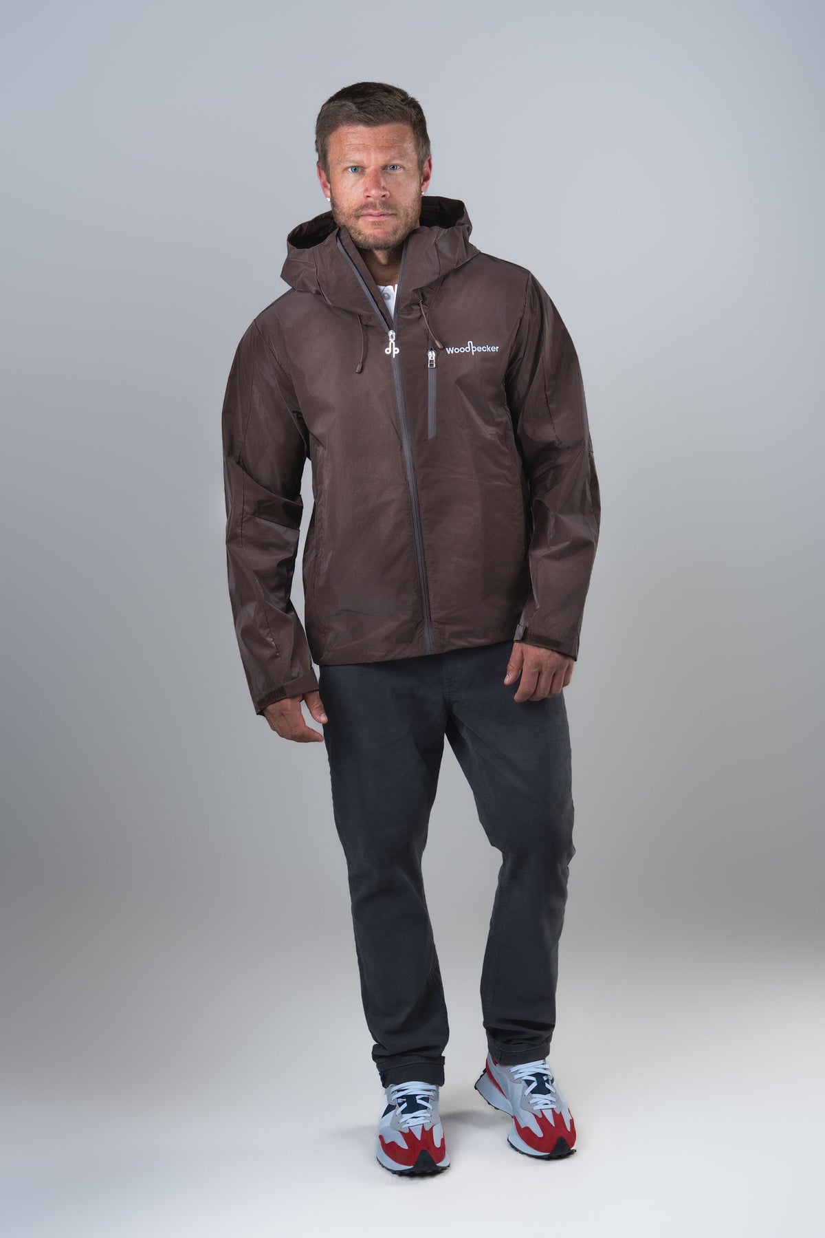 Men's Wind Shell - Mocha Diamond