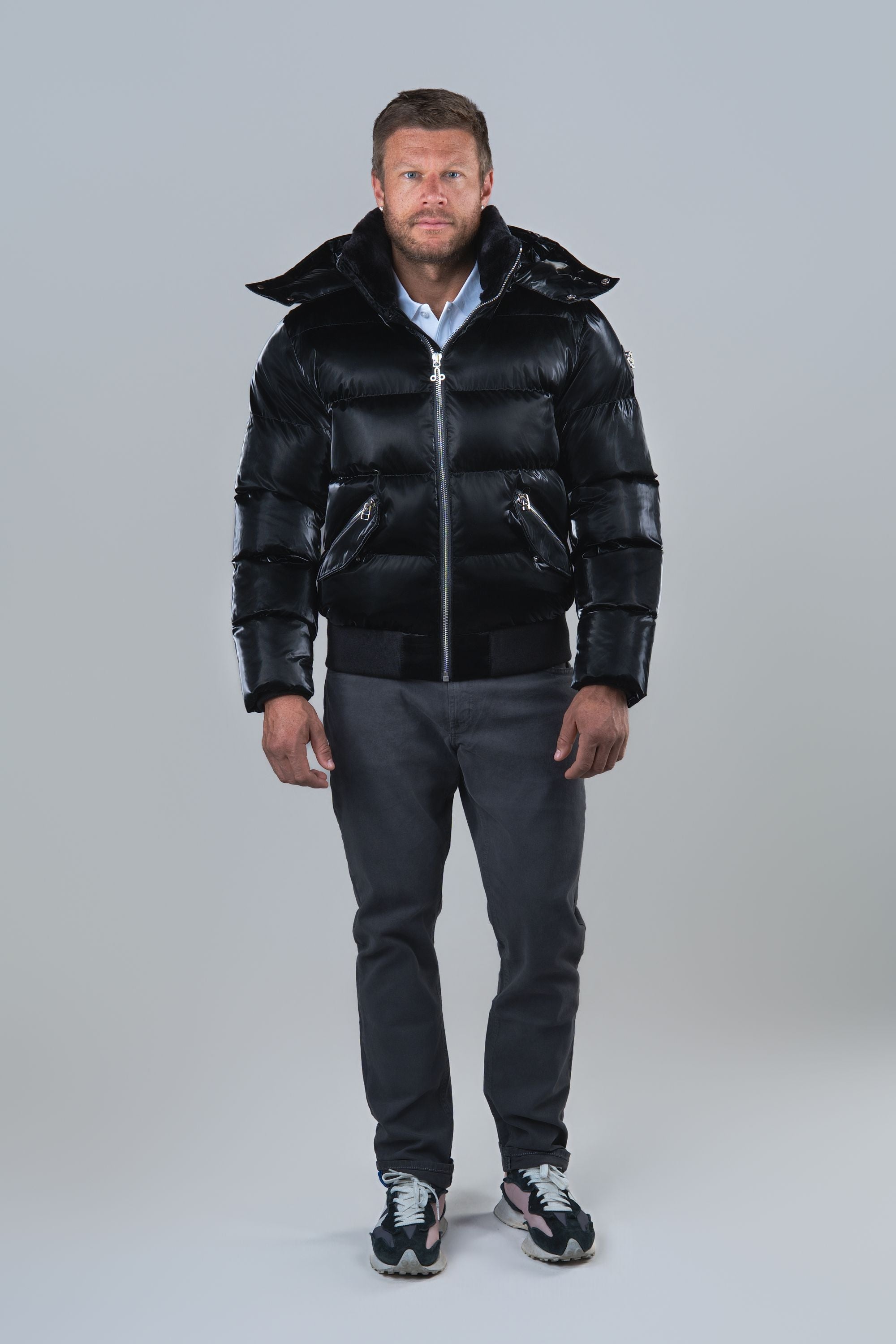Men's Woody Bomber Jacket - All Wet Black