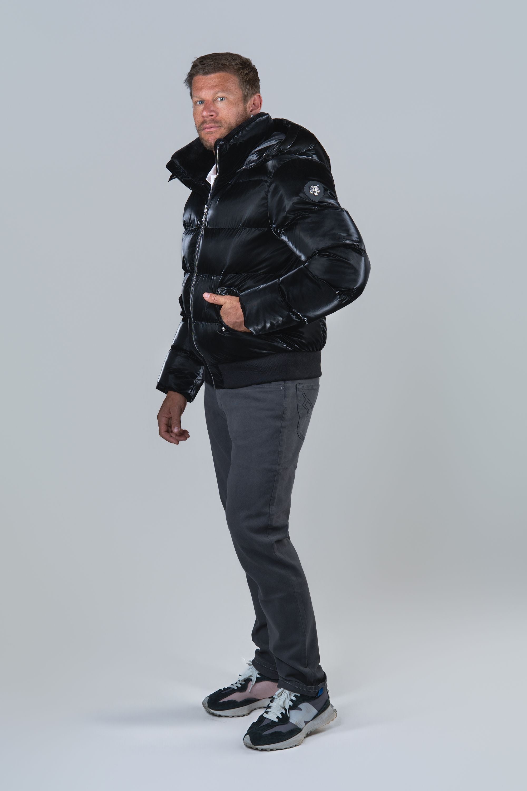 Men's Woody Bomber Jacket - All Wet Black