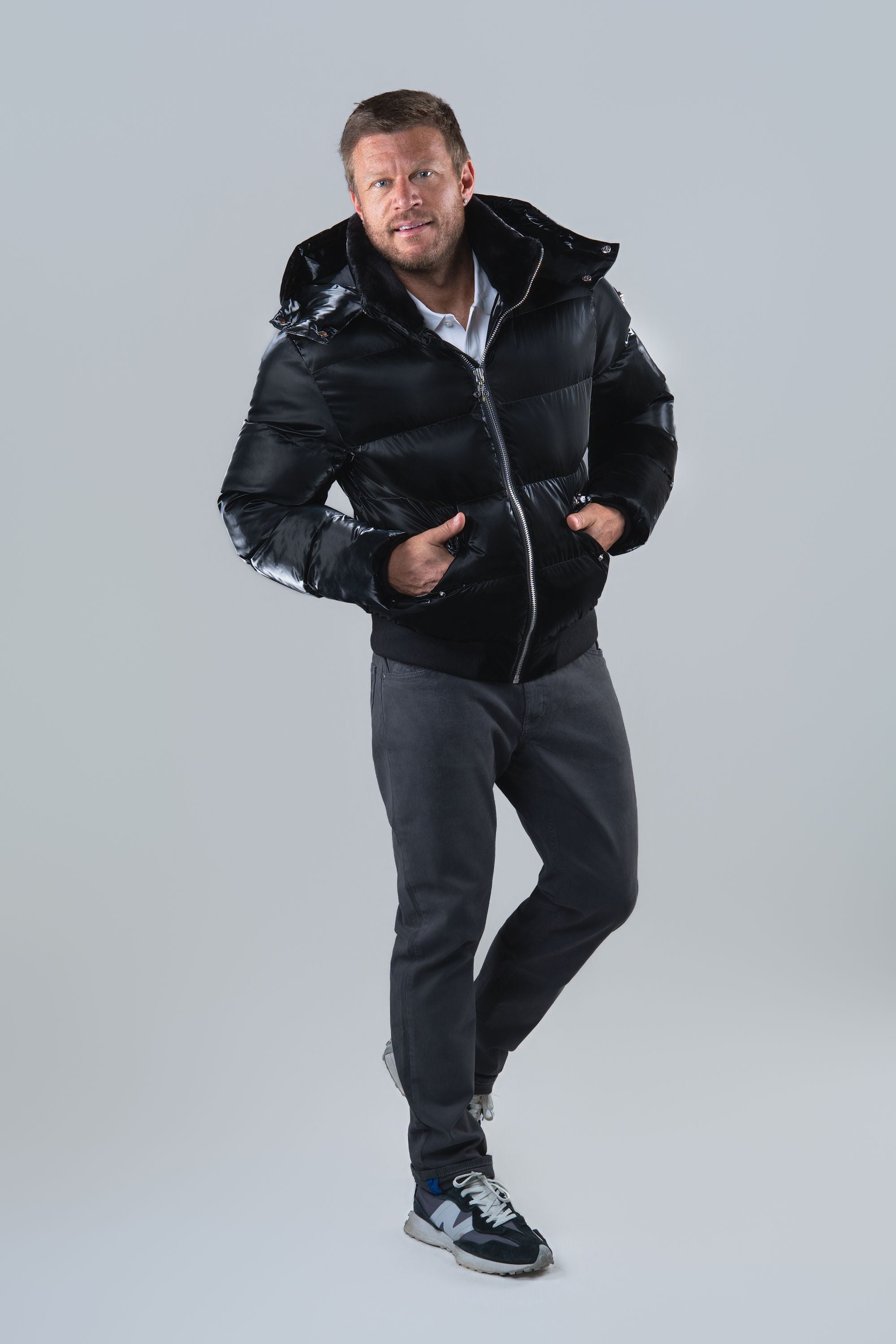 Men's Woody Bomber Jacket - All Wet Black