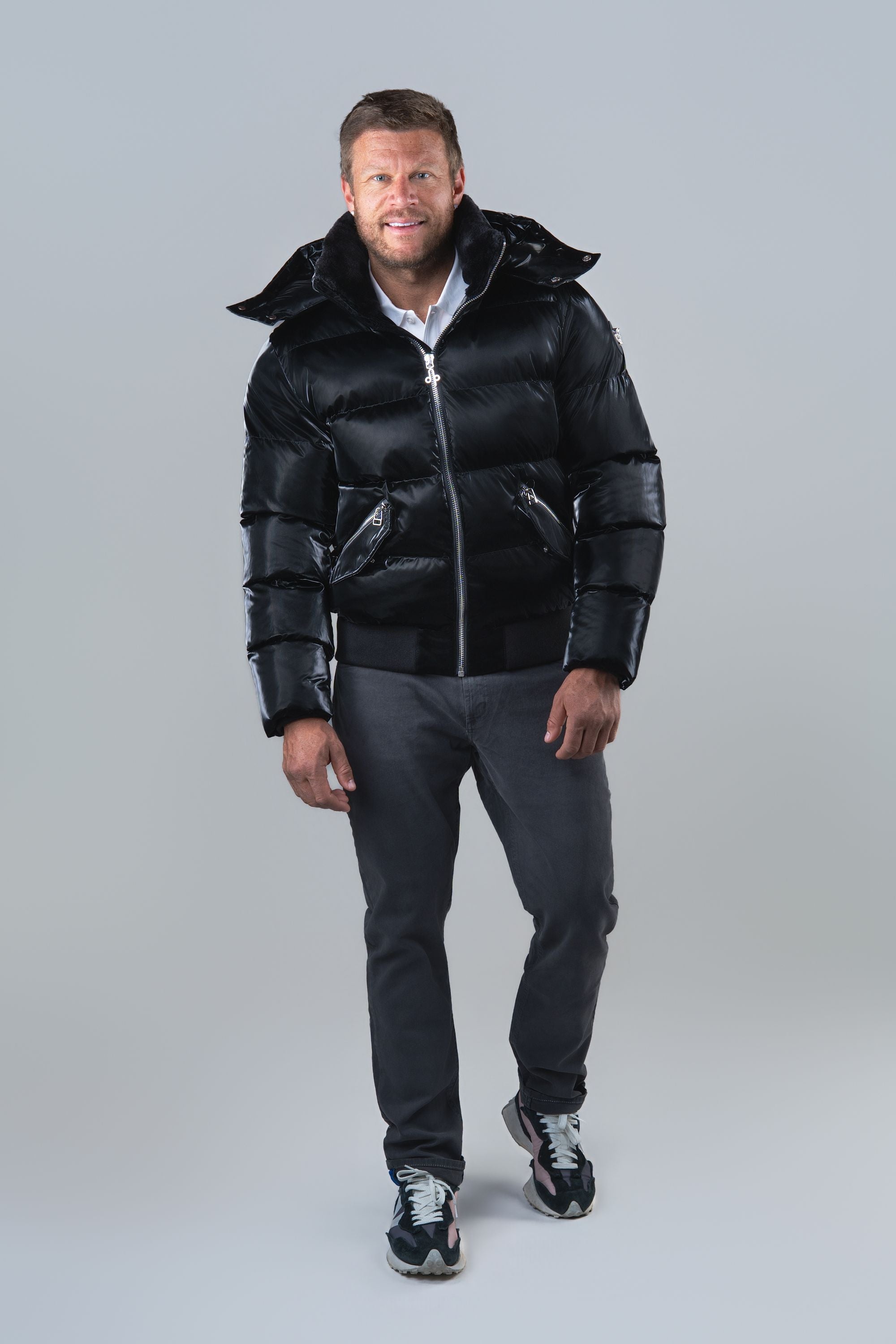 Men's Woody Bomber Jacket - All Wet Black