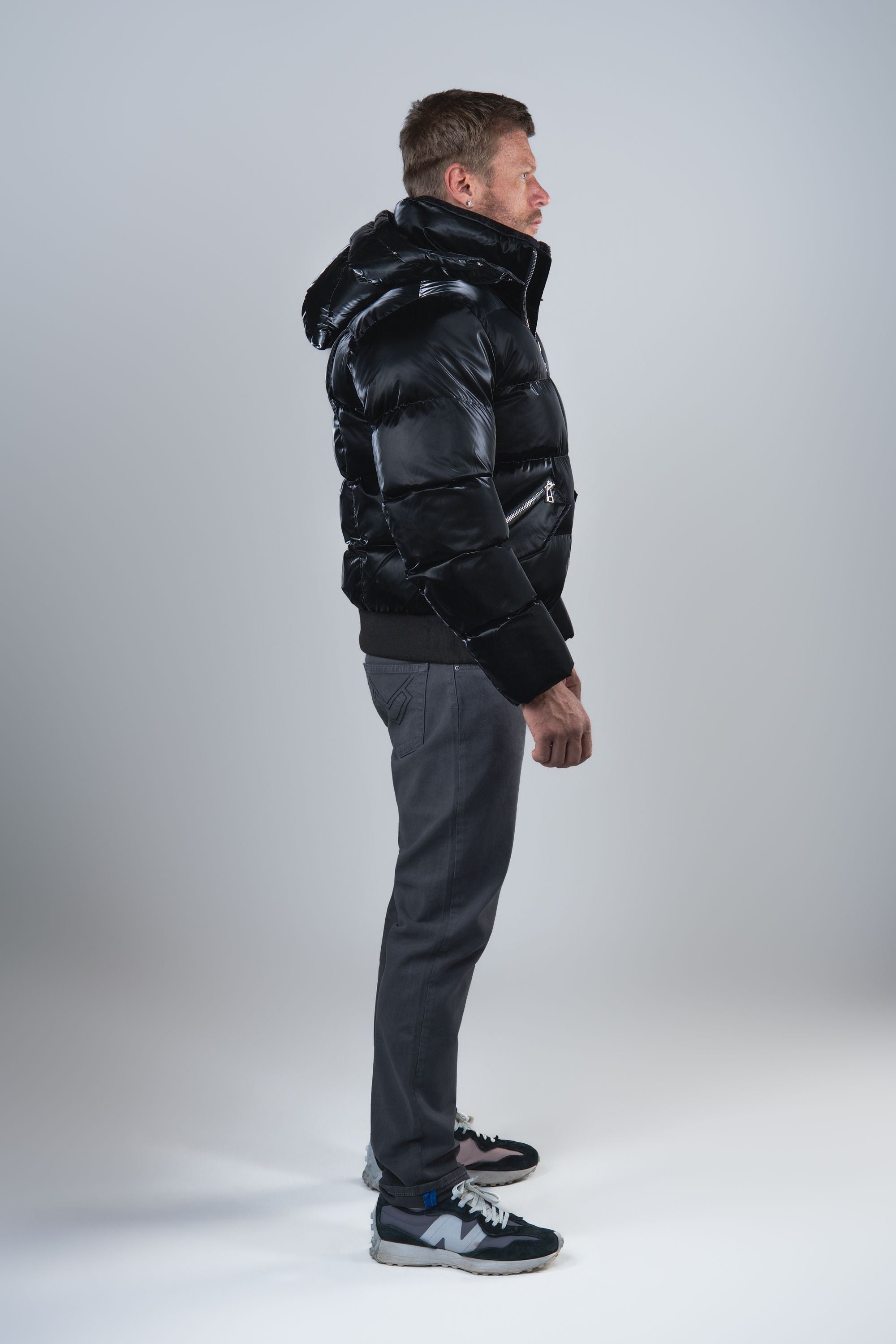 Men's Woody Bomber Jacket - All Wet Black