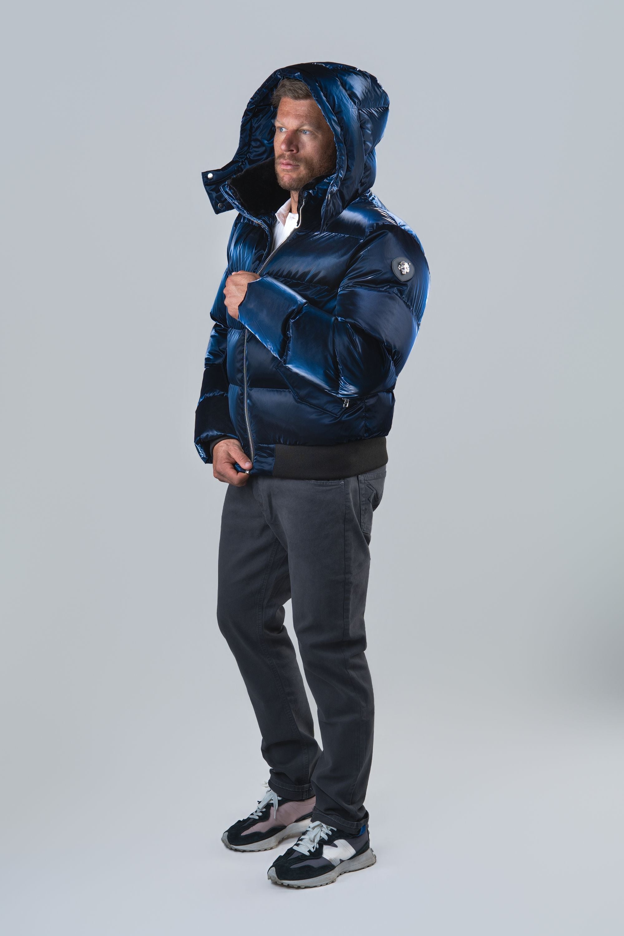 Men's Woody Bomber Jacket - All Wet Navy