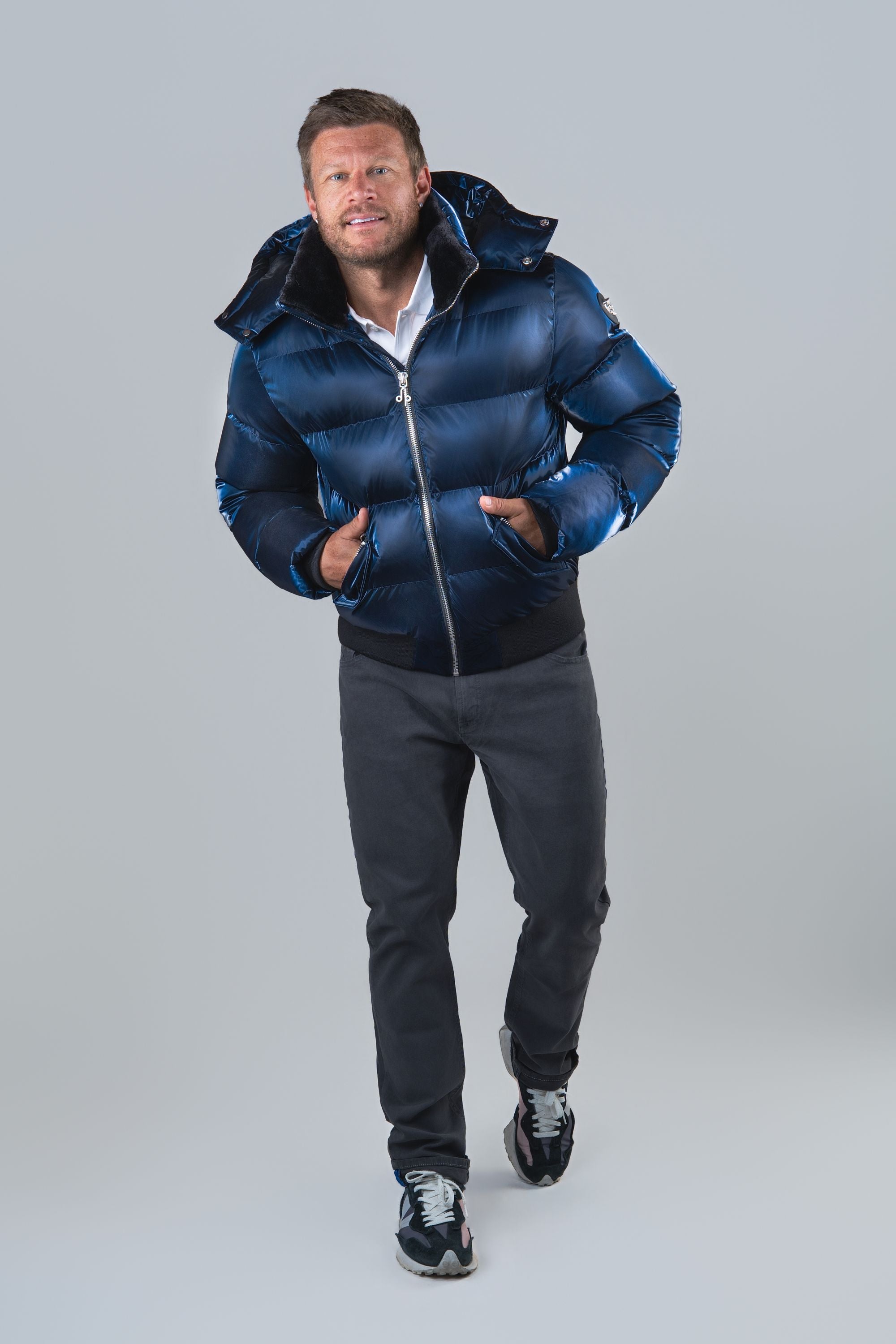 Men's Woody Bomber Jacket - All Wet Navy