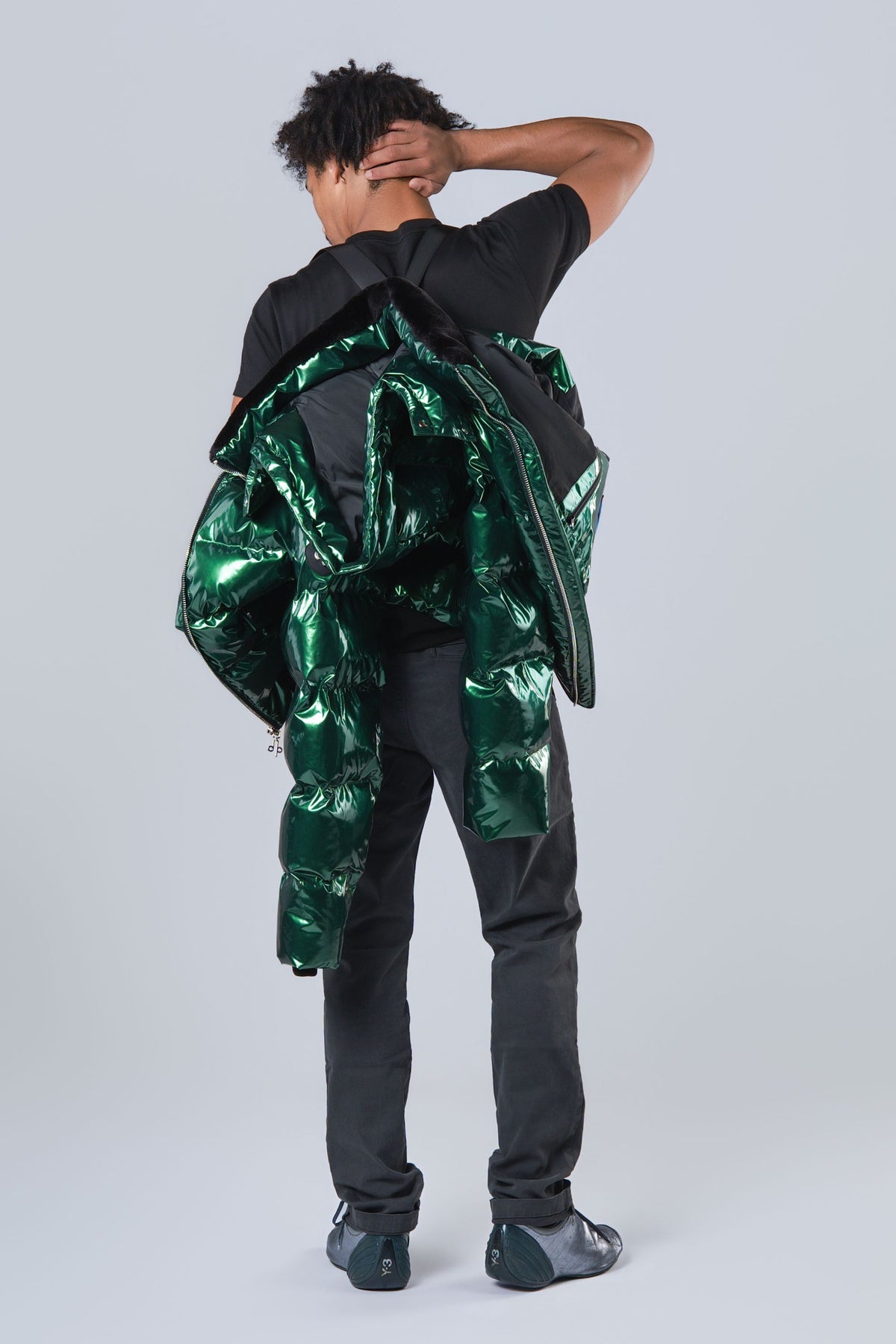 Men's Woody Bomber Jacket - Glossy Green