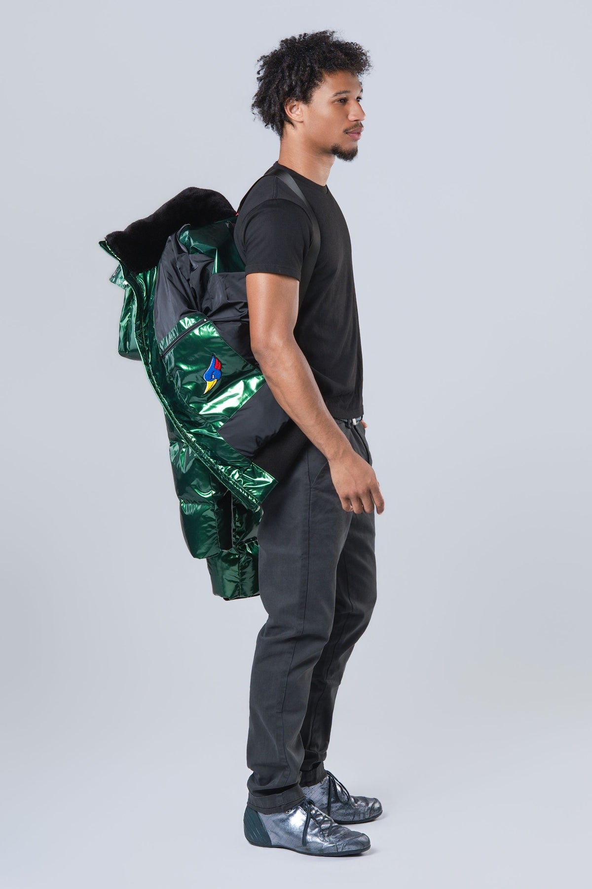 Men's Woody Bomber Jacket - Glossy Green
