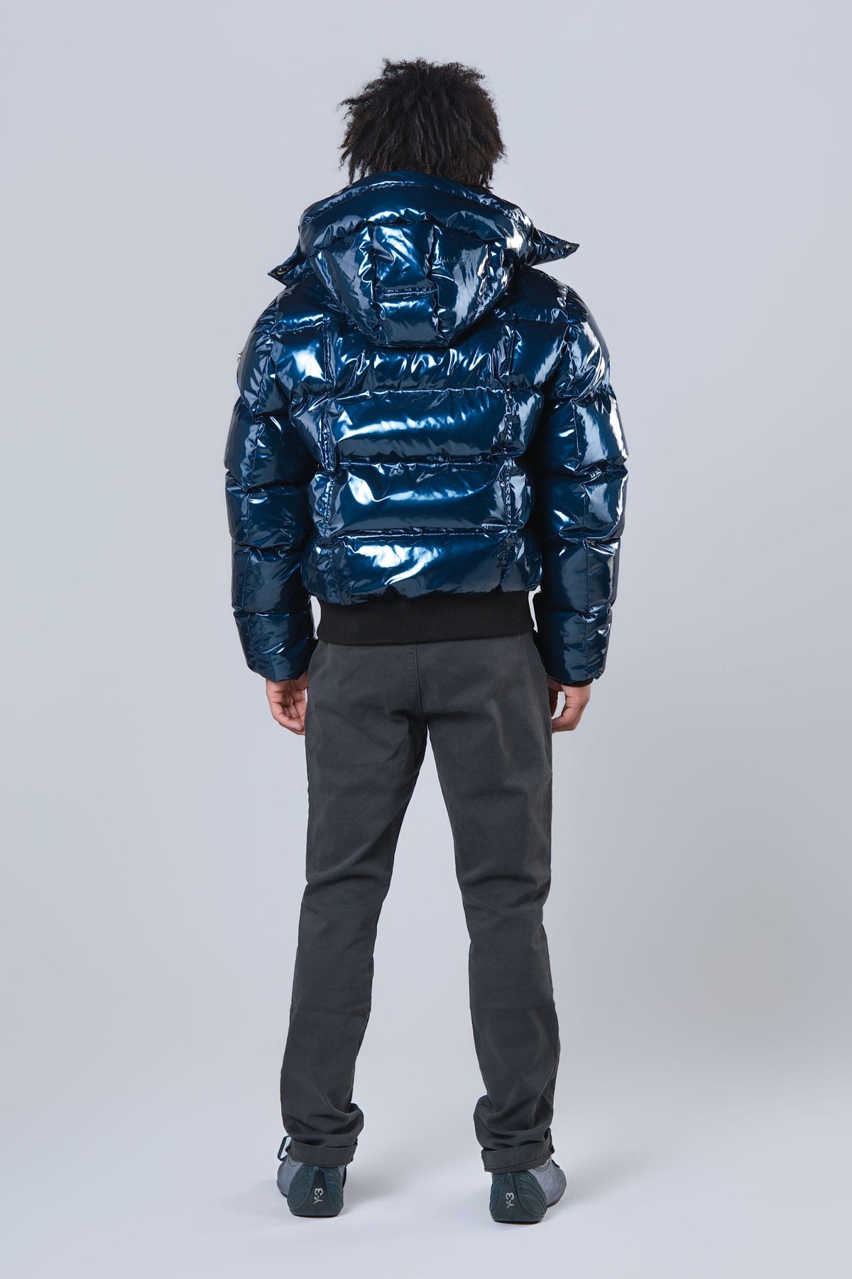 Men's Woody Bomber Jacket - Glossy Navy