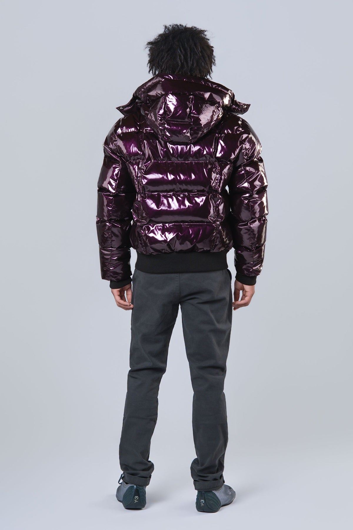 Men's Woody Bomber Jacket - Glossy Purple
