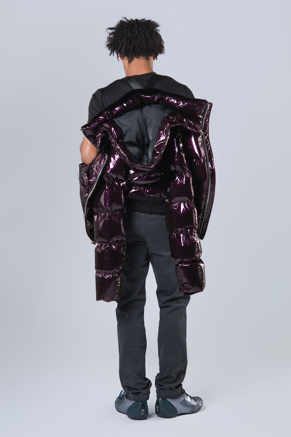 Men's Woody Bomber Jacket - Glossy Purple