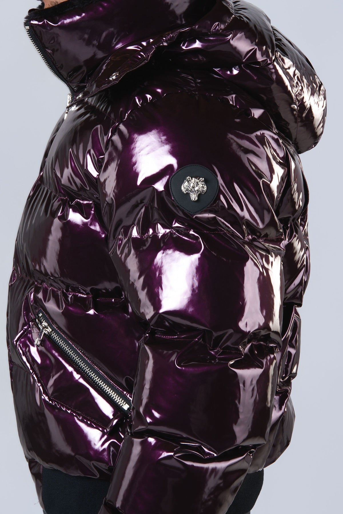 Men's Woody Bomber Jacket - Glossy Purple