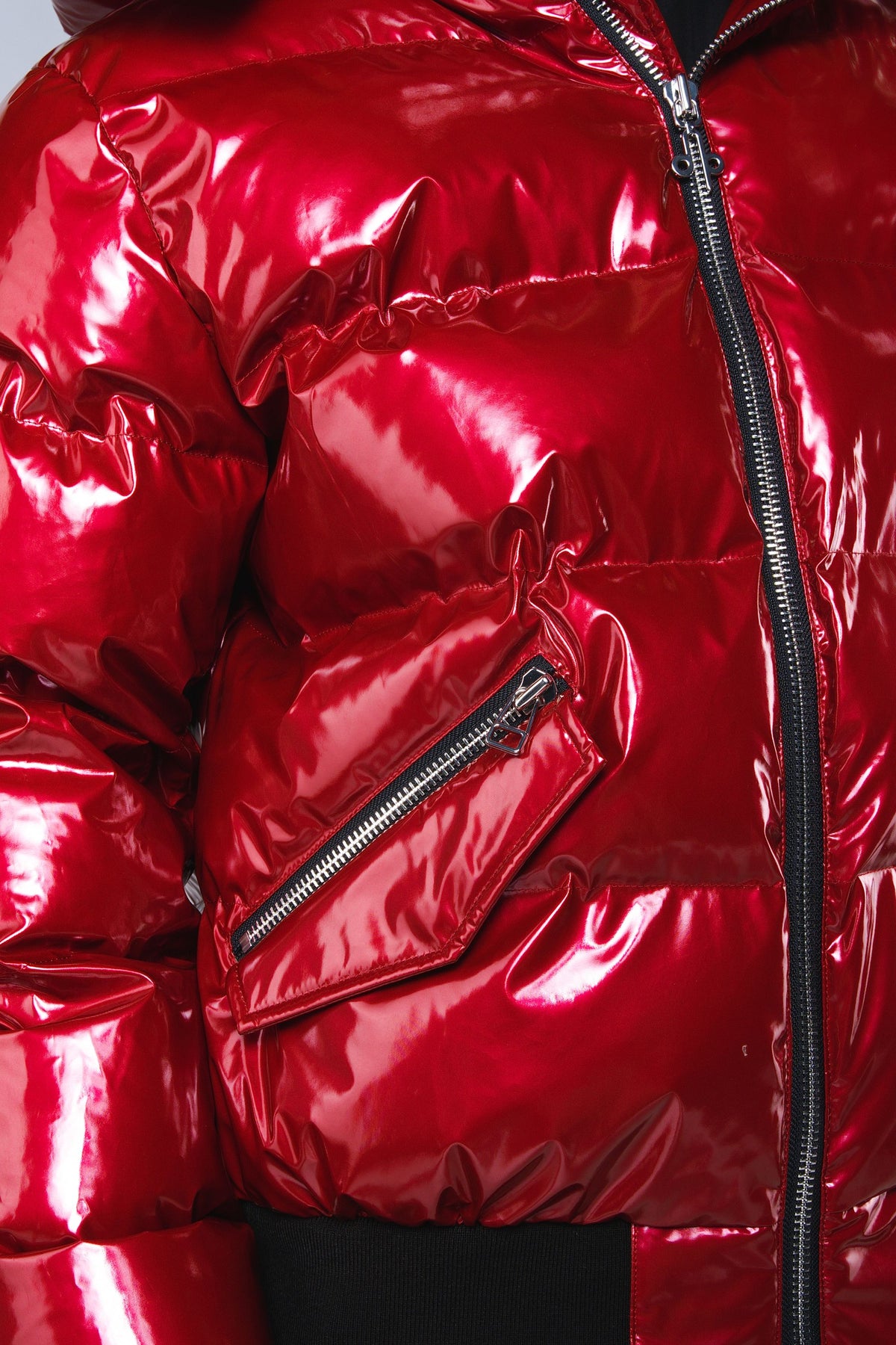 Men's Woody Bomber Jacket - Glossy Red