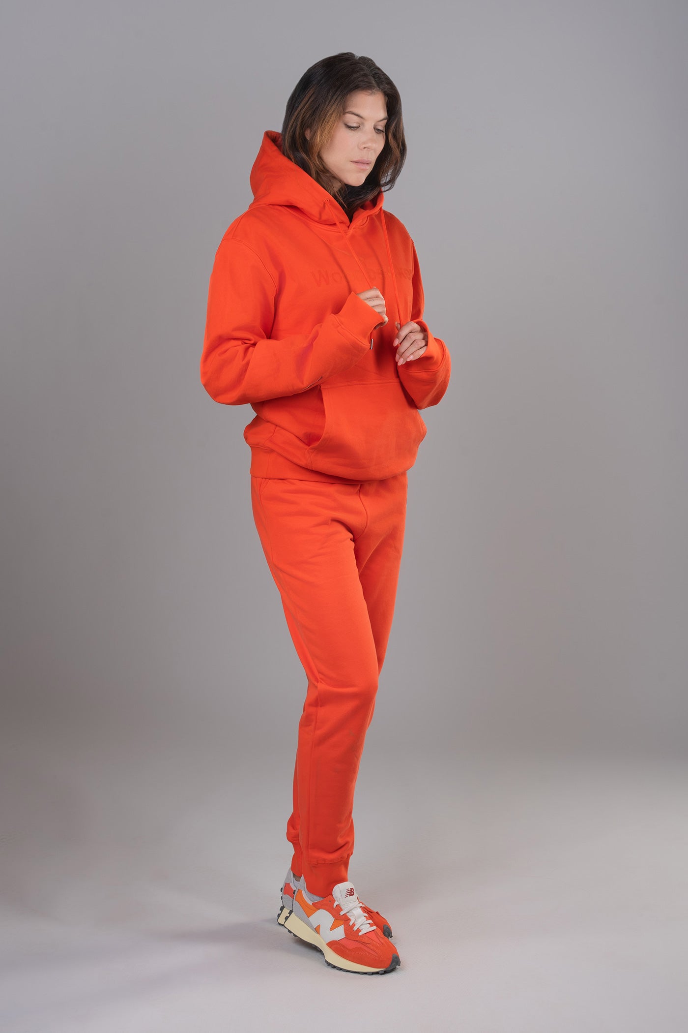 Unisex Cotton Sweatsuit - Blood Orange