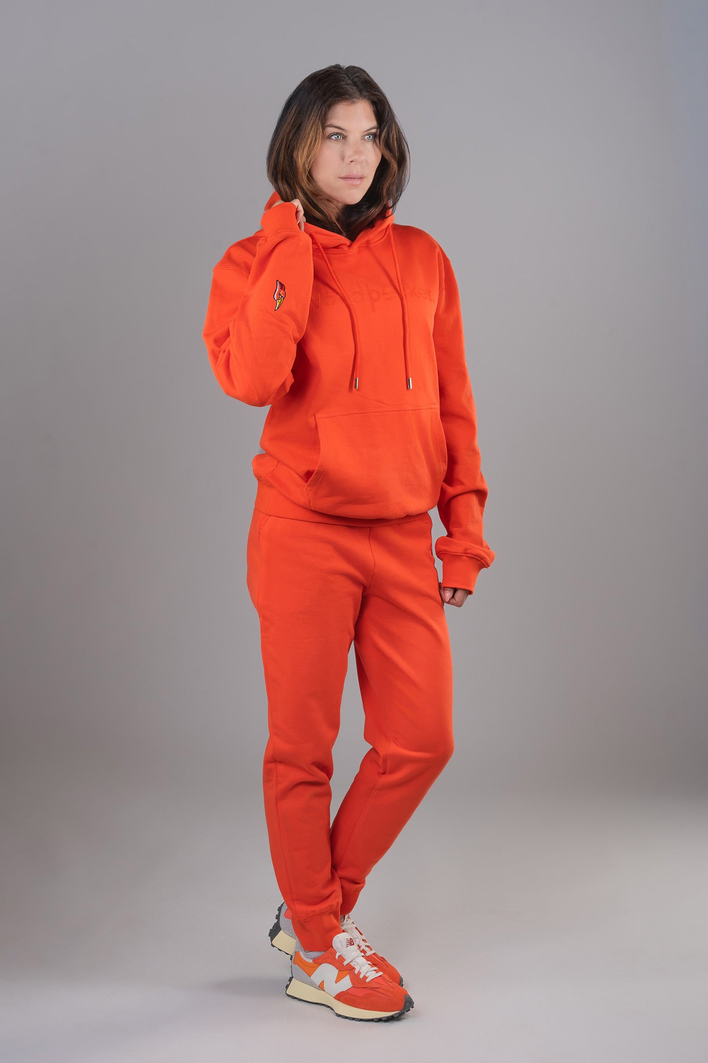 Unisex Cotton Sweatsuit - Blood Orange