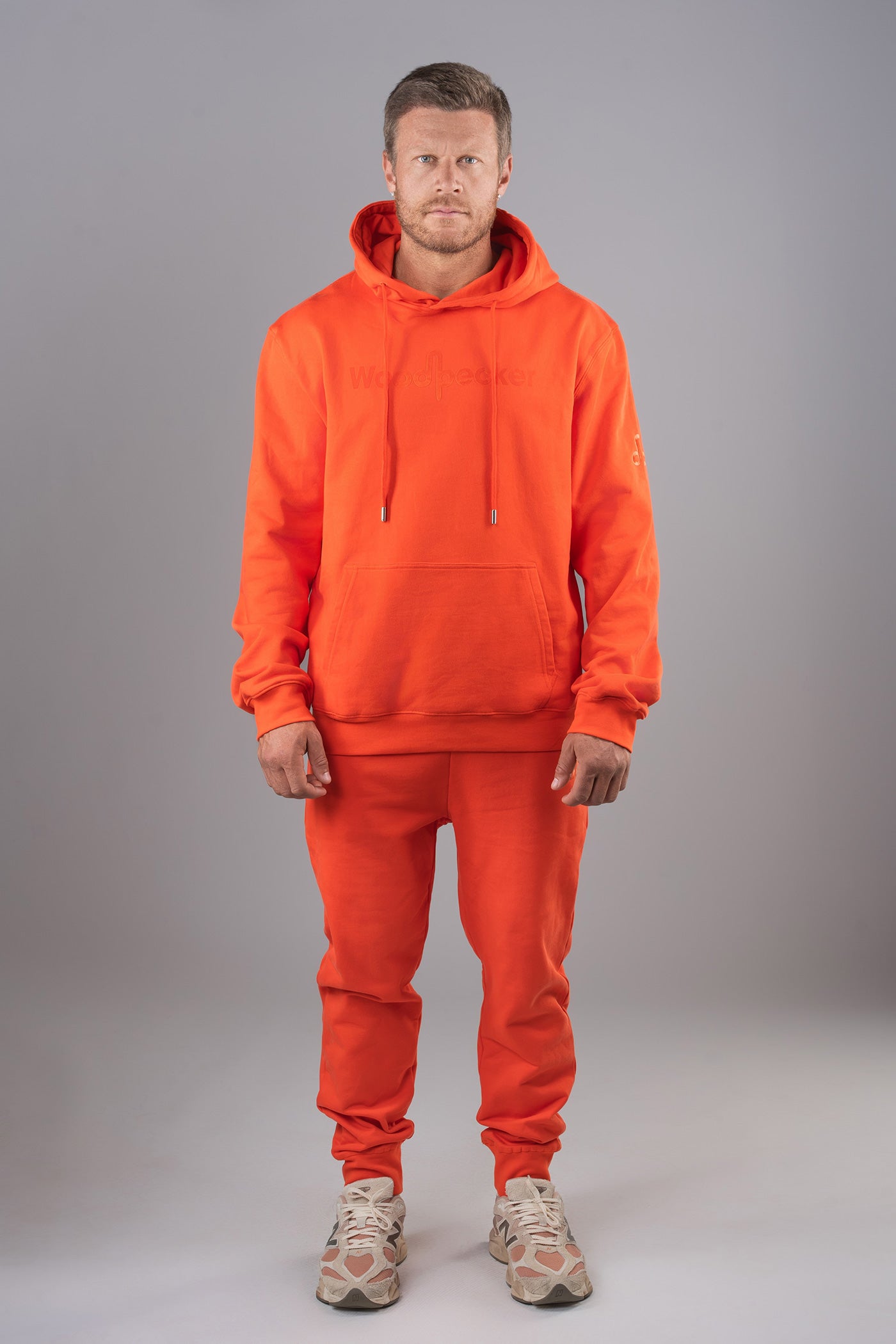 Unisex Cotton Sweatsuit - Blood Orange