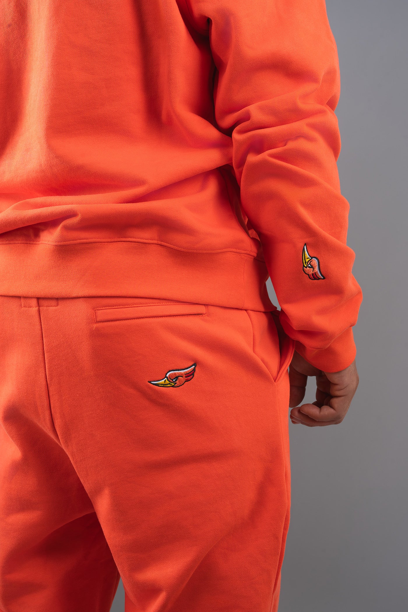 Unisex Cotton Sweatsuit - Blood Orange