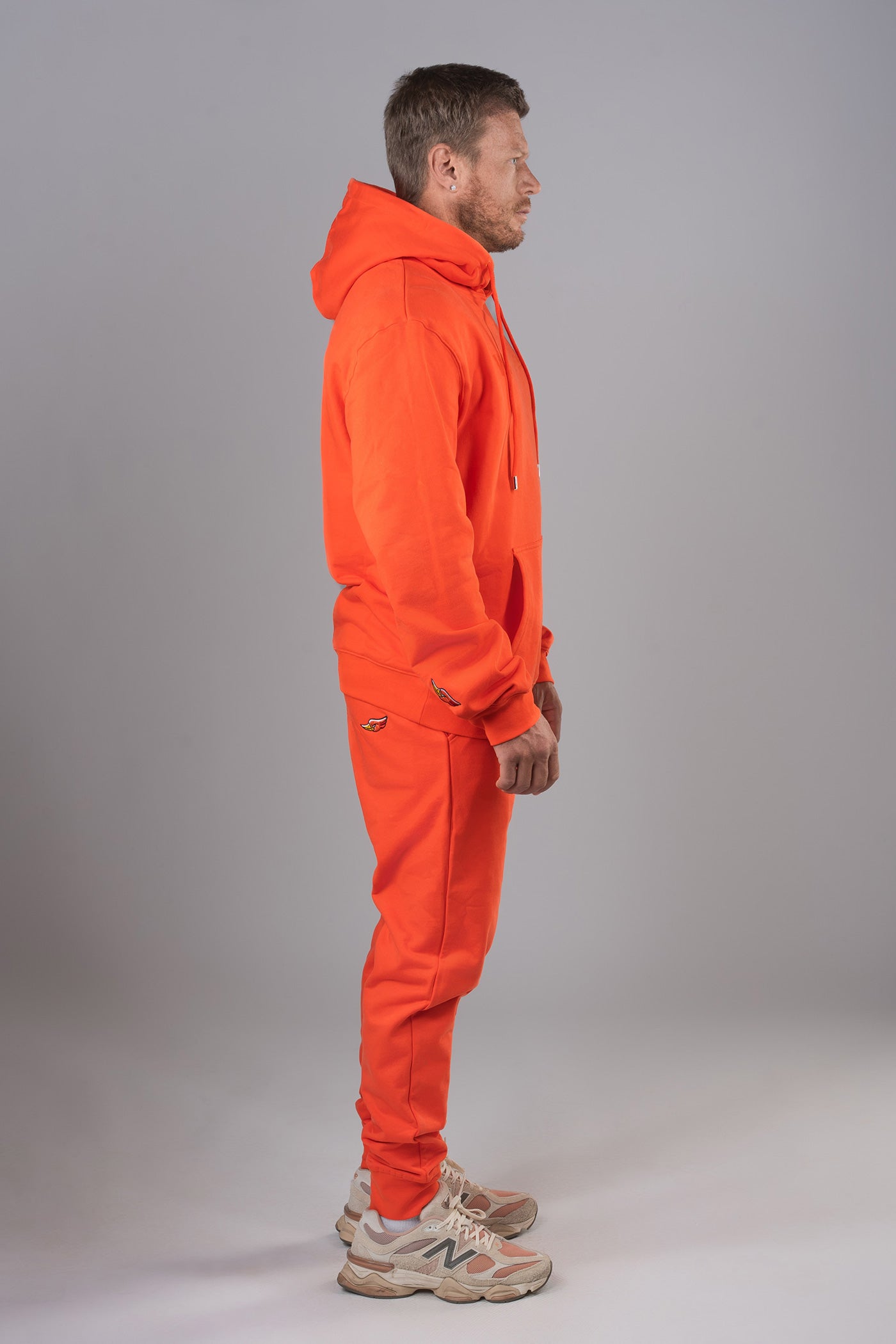 Unisex Cotton Sweatsuit - Blood Orange
