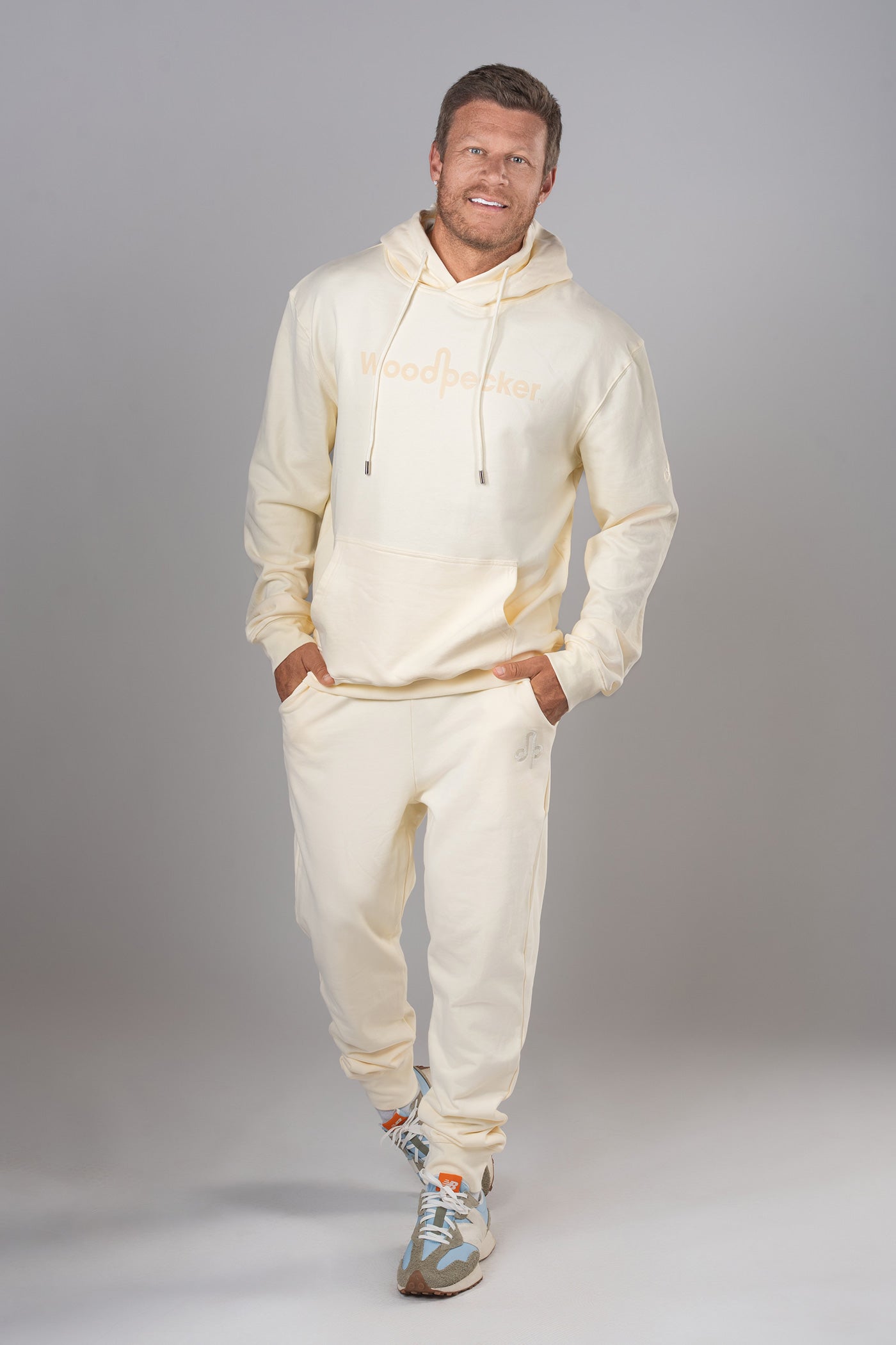 Unisex Cotton Sweatsuit - Cream