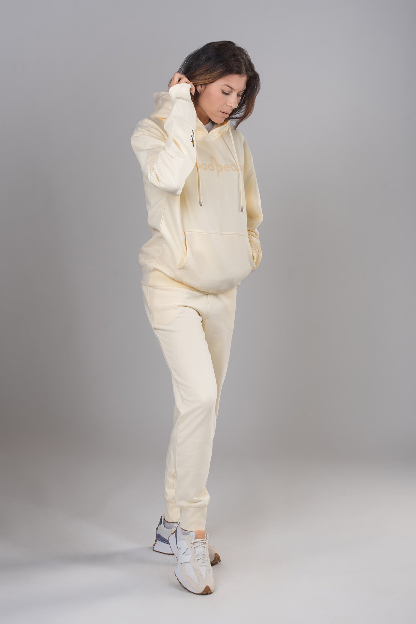 Unisex Cotton Sweatsuit - Cream